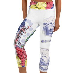 BW What Is Love Women's Yoga Pants Capri